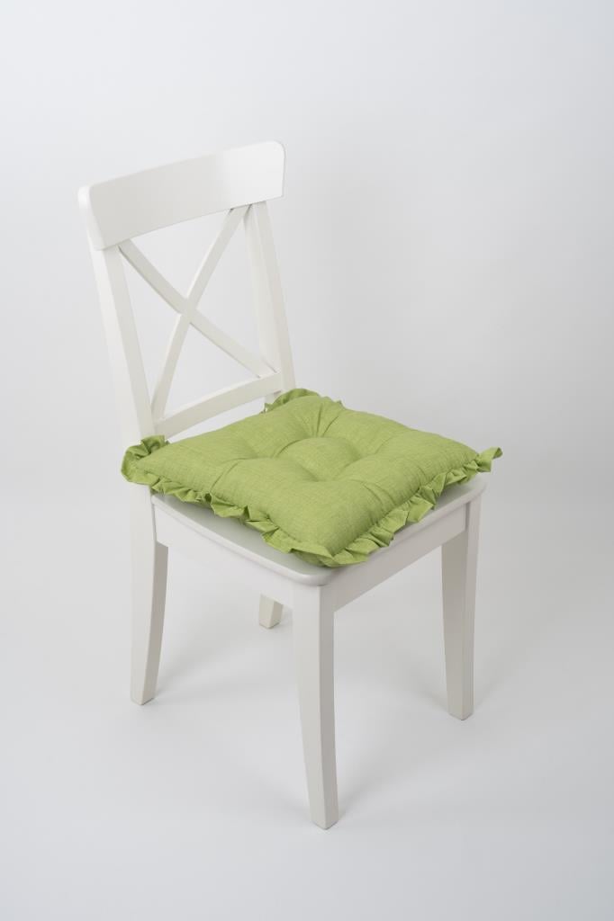FANCY FIRFIRLI Pofidik YEŞİL Sandalye Minderi Bağcıklı 42x42cm