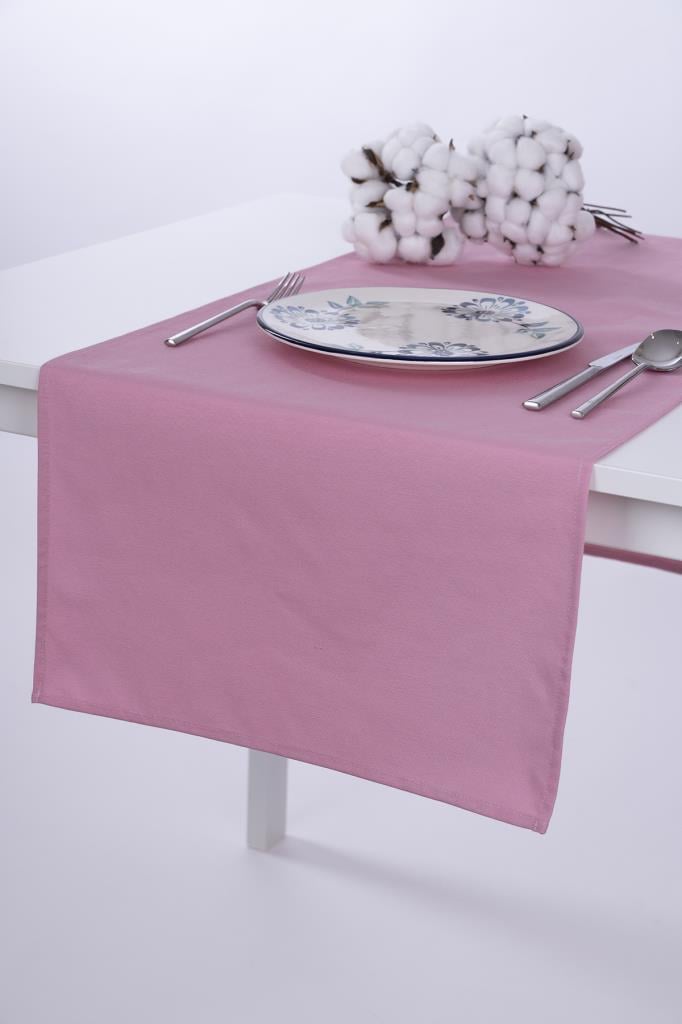 Lüks 140x40 Runner Leke Tutmaz Su iticili Özel Kumaş PEMBE