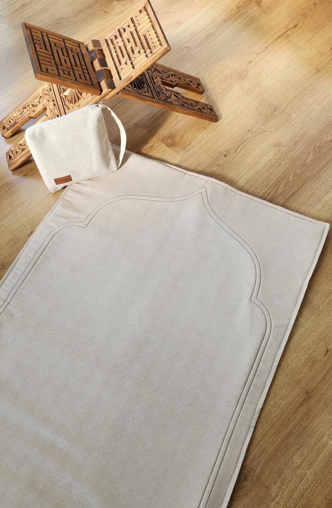 Sade Seccade Çantalı Naturel Düz 70x115 Ç1 Nakış ÇANTALI