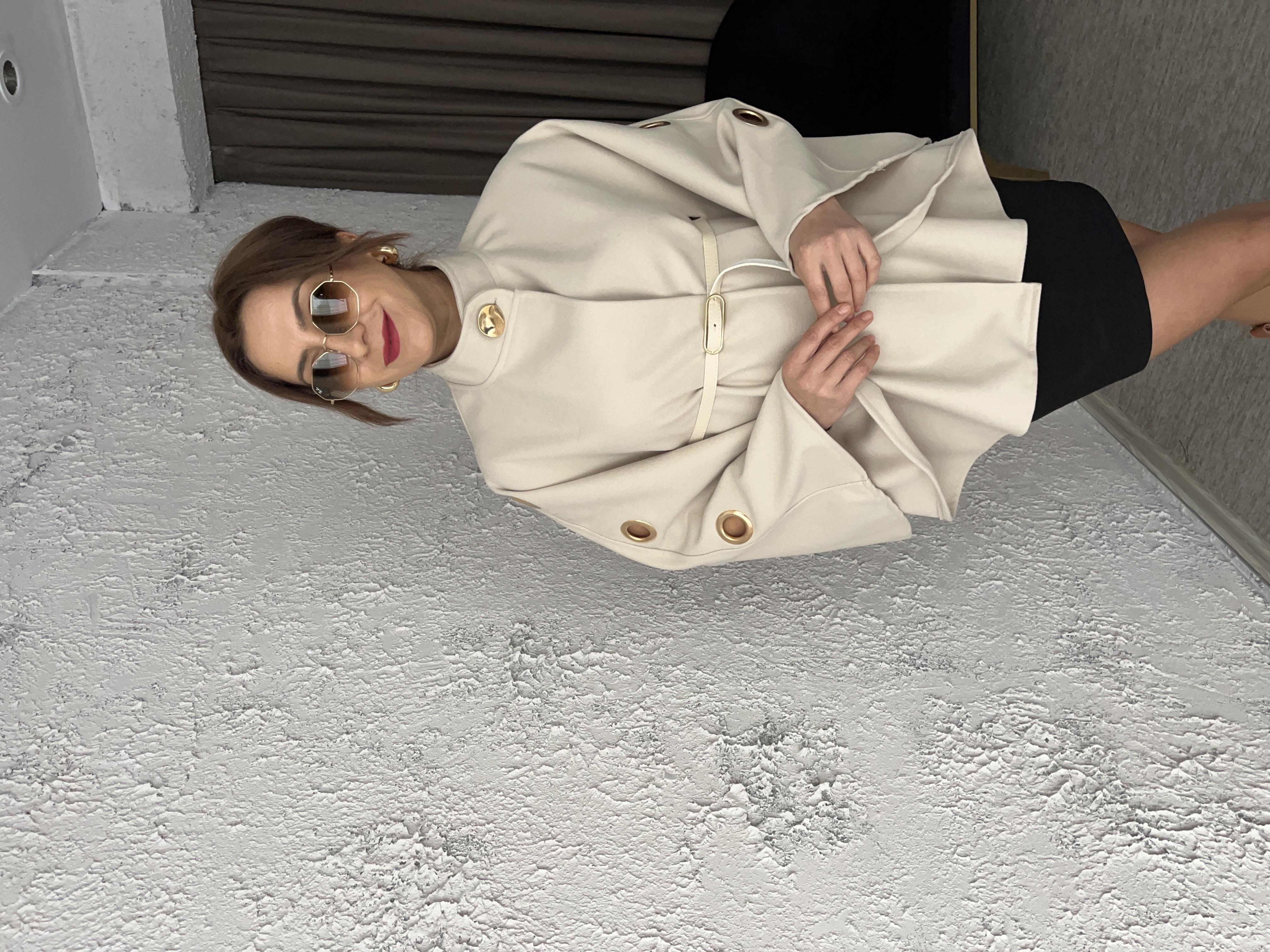 Halkalı kemerli panço-280