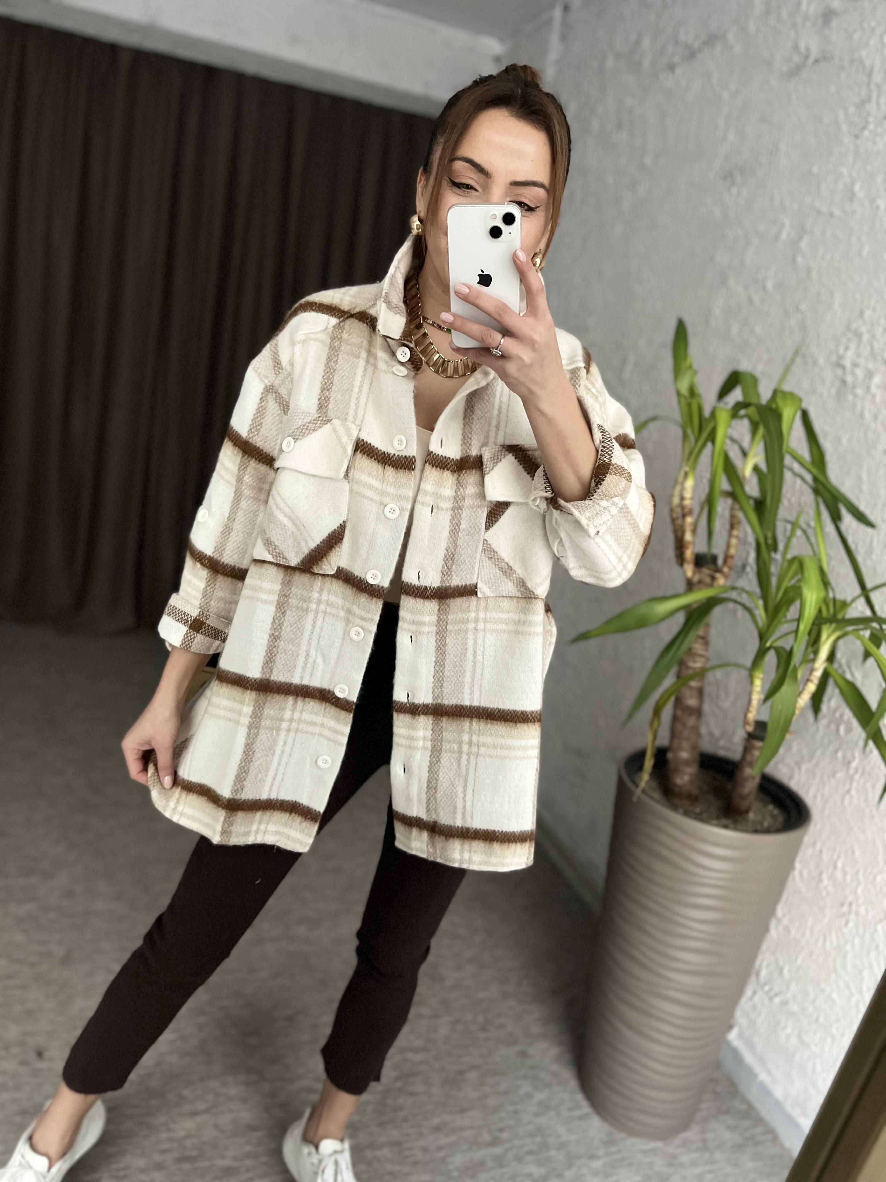 Oversize kalıp ceket gömlek-208