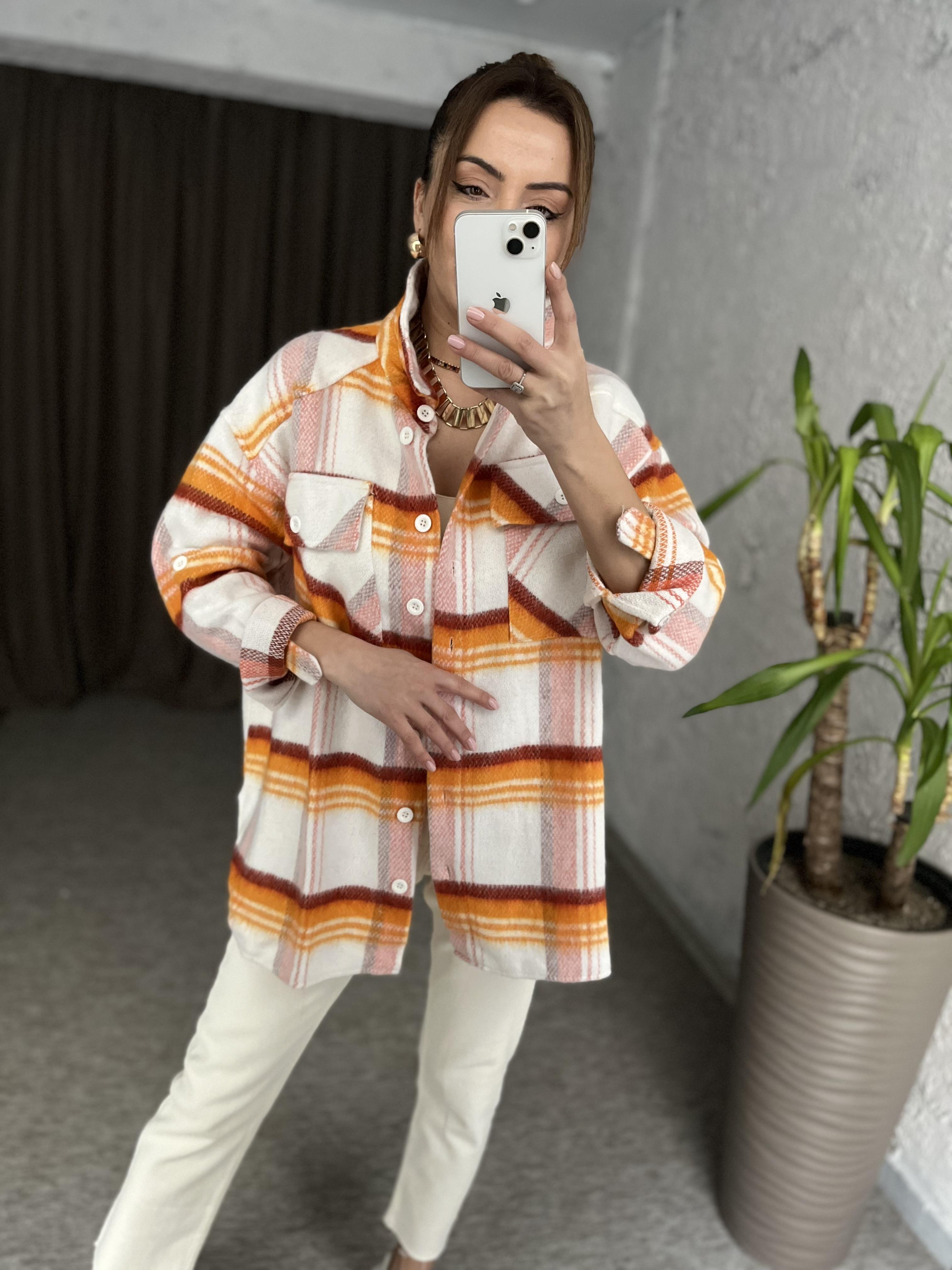 Oversize kalıp ceket gömlek-208