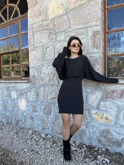 Bolerolu triko elbise-146