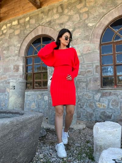 Bolerolu triko elbise-146