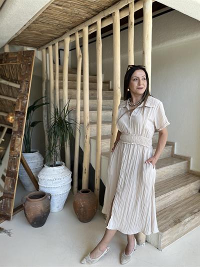 Cepli fermuarlı elbise-248