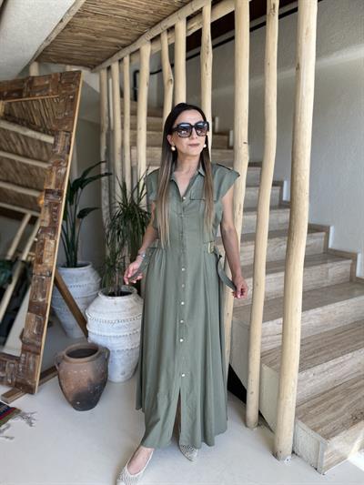 Premium keten elbise-244