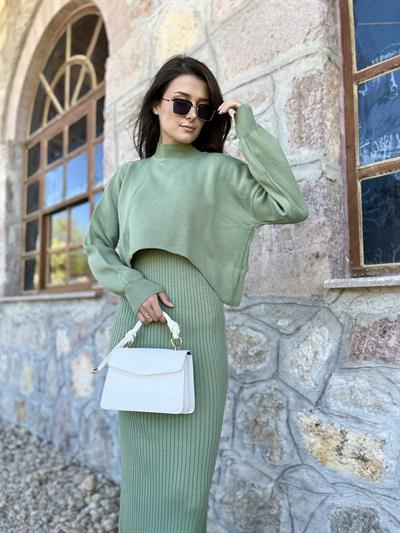 Uzun Bolerolu elbise-159