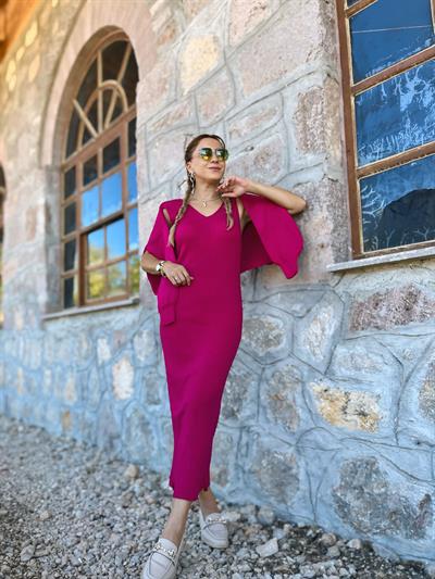 Uzun Bolerolu elbise -159