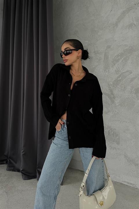 Anya Oversize Gabardin Ceket 6063-8