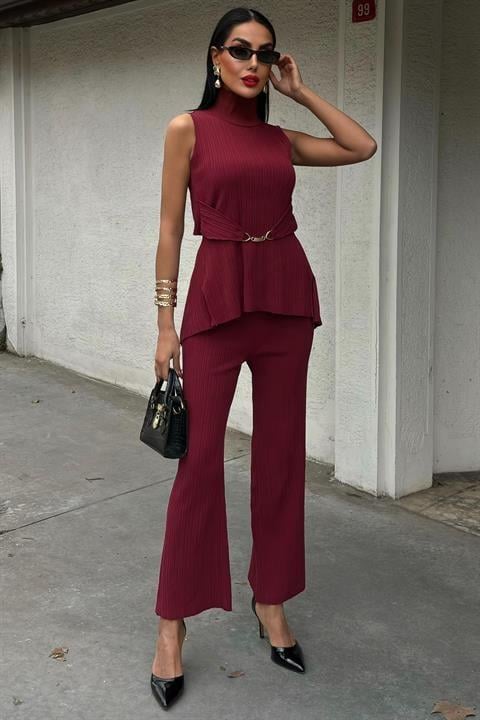 Rose Dik Yaka Fitilli Takım 9946