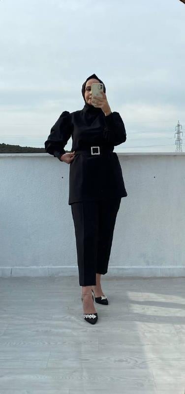 TAŞ KEMER DETAYLI TAKIM