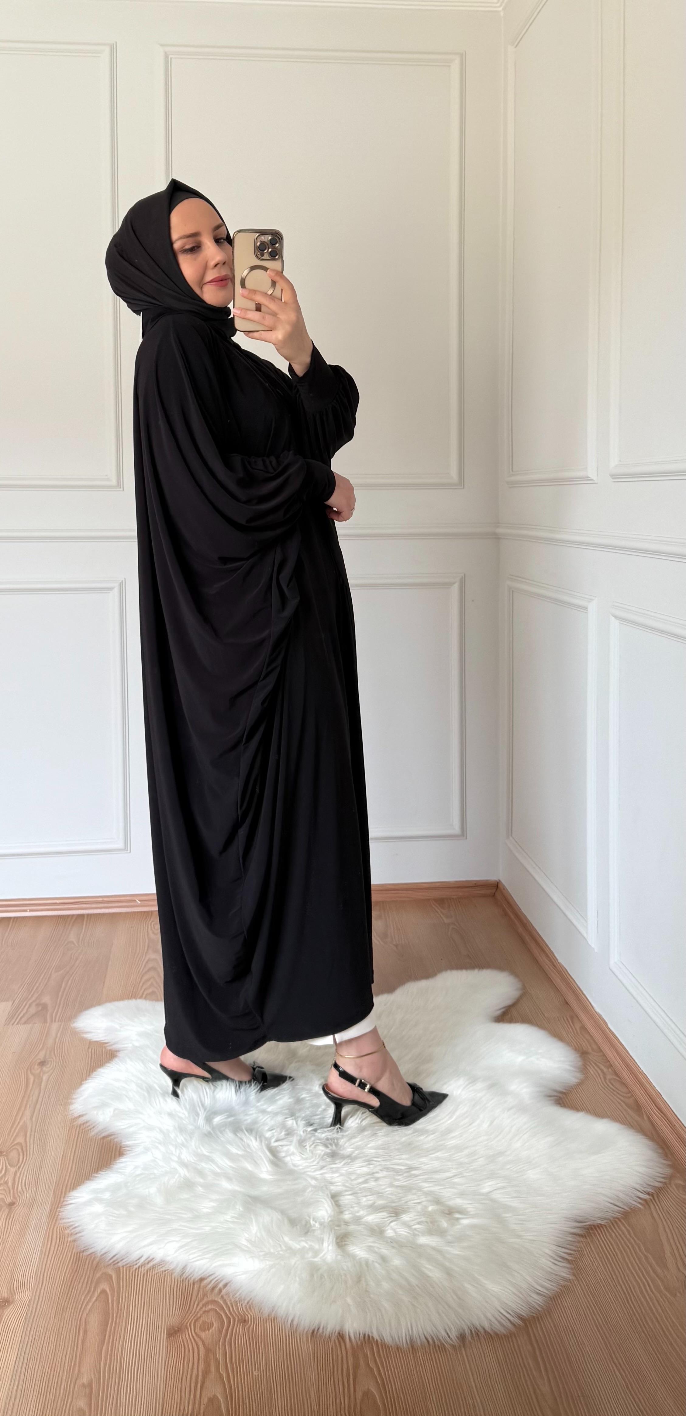 SENDY KUMAŞ ABAYA SİYAH
