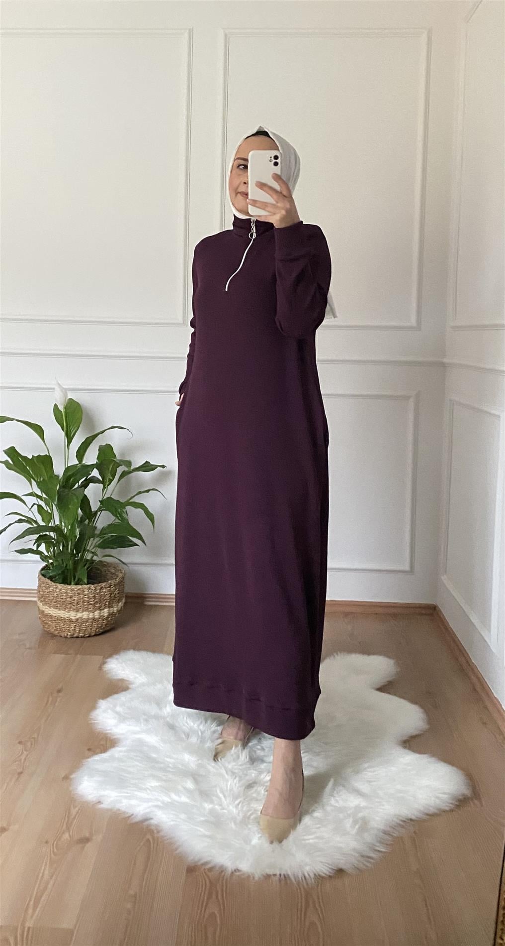 FİTİLLİ ÖRME KUMAŞ MOR