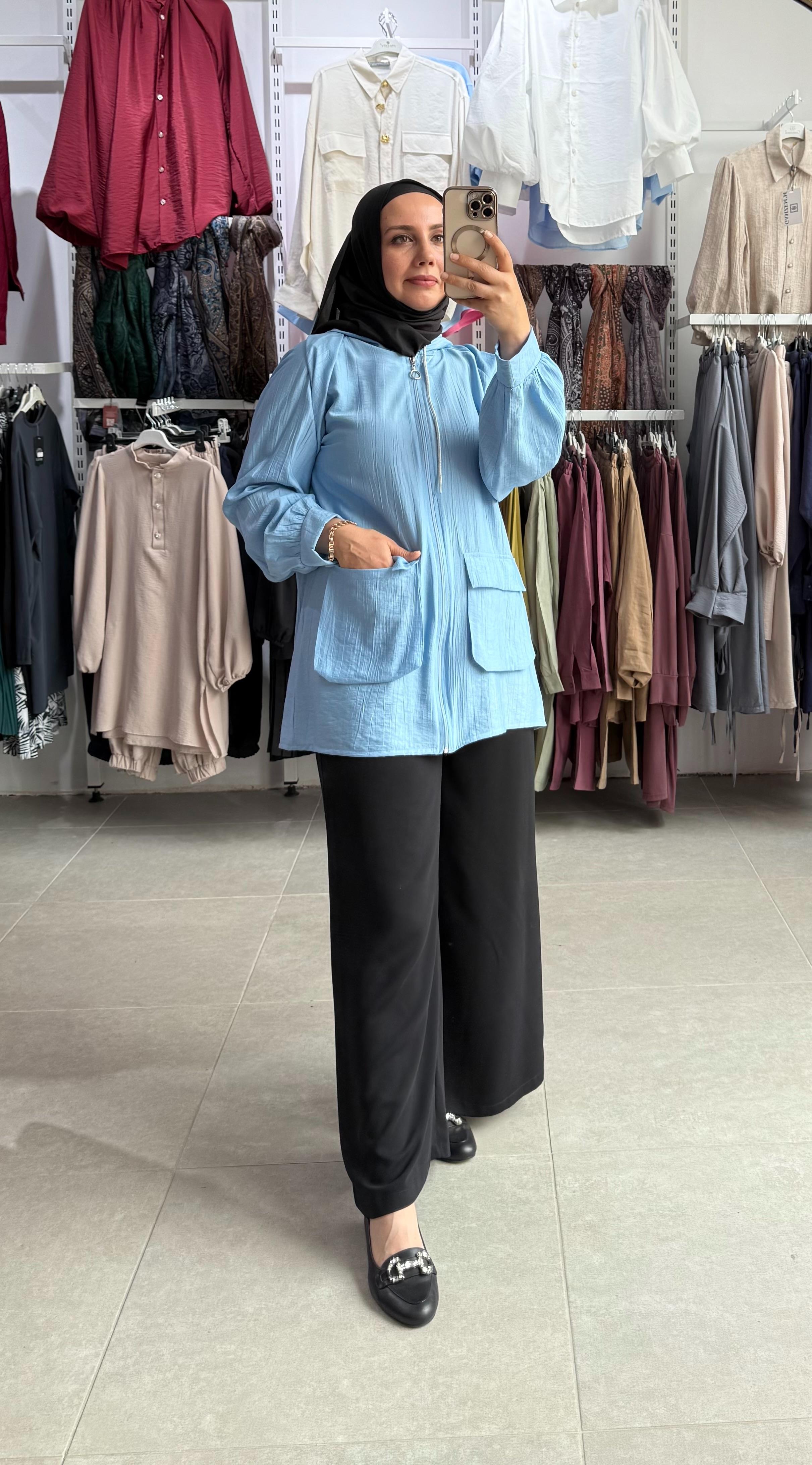 TESETTÜR CEPLİ KAP MAVİ