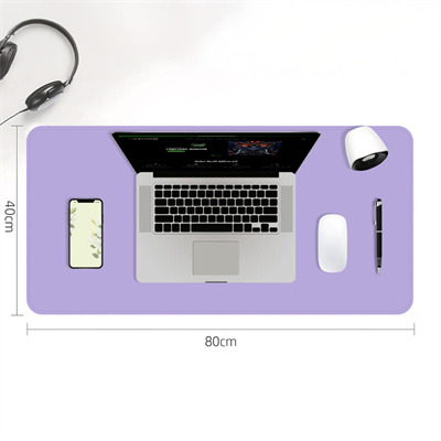 Klasse Lila/Turkuaz 80x40cm Deri Mousepad
