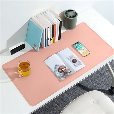 Klasse Pembe/Gri 80x40cm Deri Mousepad