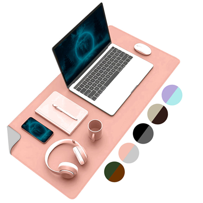 Klasse Pembe/Gri 80x40cm Deri Mousepad