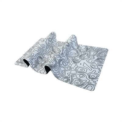 Klasse Pro White Map Lines 90x40cm Gaming Mousepad