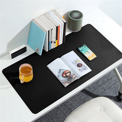 Klasse Siyah/Gri 80x40cm Deri Mousepad