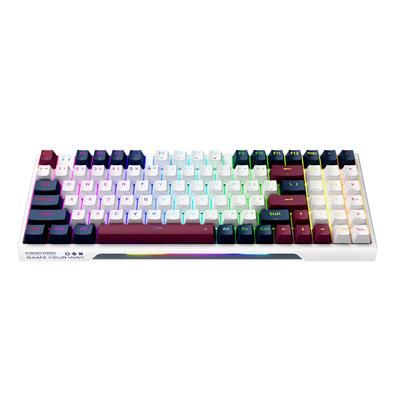 Machenike K500 Pro-B94 Kablolu Silver Switch RGB ENG Q  Beyaz Gaming Klavye