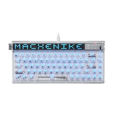 Machenike KT68 Pro Kablosuz Yellow Switch Beyaz Gaming Klavye