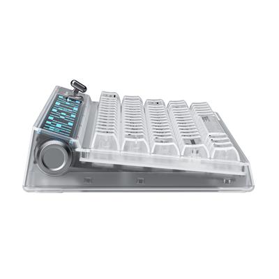 Machenike KT68 Pro Kablosuz Yellow Switch ENG Q Beyaz Gaming Klavye