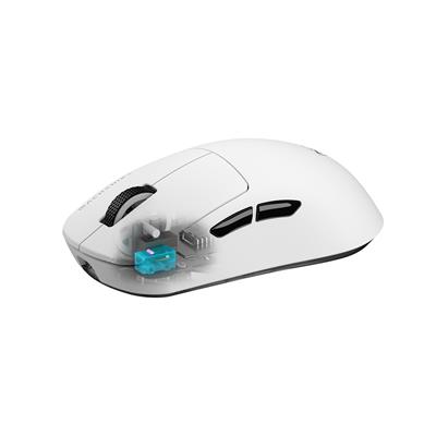 Machenike L7 Mix Tri-Mode 3395 Beyaz 26000DPI Ultralight 55Gr RGB Gaming Mouse