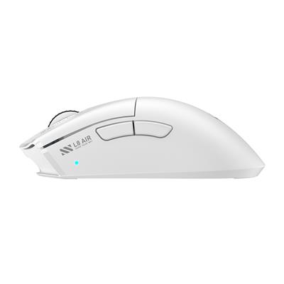 Machenike L8 Air Tri-Mode Beyaz 26000DPI Ultralight 58Gr RGB Gaming Mouse