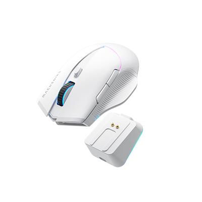 Machenike L8 Pro Tri-Mode 2K Beyaz 26000DPI Ultralight 83Gr RGB Charging Dock Gaming Mouse