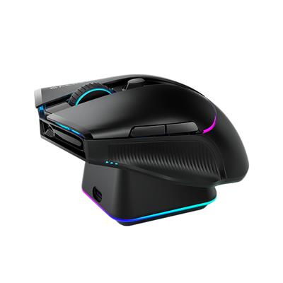 Machenike L8 Pro Tri-Mode 2K Siyah 26000DPI Ultralight 83Gr RGB Charging Dock Gaming Mouse