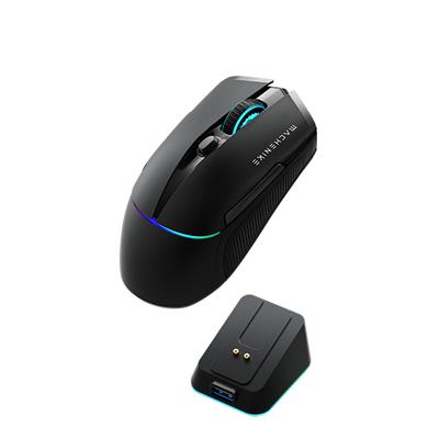 Machenike L8 Pro Tri-Mode 2K Siyah 26000DPI Ultralight 83Gr RGB Charging Dock Gaming Mouse