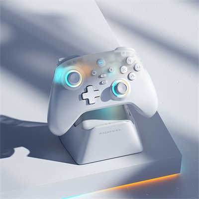 Machenike G3 V2 Tri-Mode Quad-Hall Effect Beyaz Charging Dock Gamepad