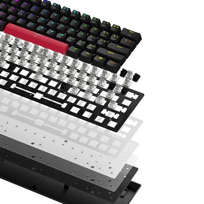 Machenike K500-M61 Magnetic Silver Switch Hall Effect RGB Hotswap Siyah Mekanik Gaming Klavye