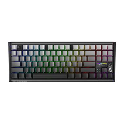 Machenike K600E-B87W Tri-Mode GR Silver Switch RGB Hot Swap Siyah Gaming Klavye