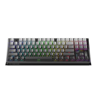 Machenike K600E-B87W Tri-Mode GR Silver Switch RGB Hot Swap Siyah Gaming Klavye
