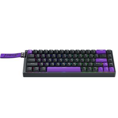 Machenike Lancer 68 PRO Kablolu Kailh Magnetic Grey Switch RGB ENG Q Siyah Gaming Klavye