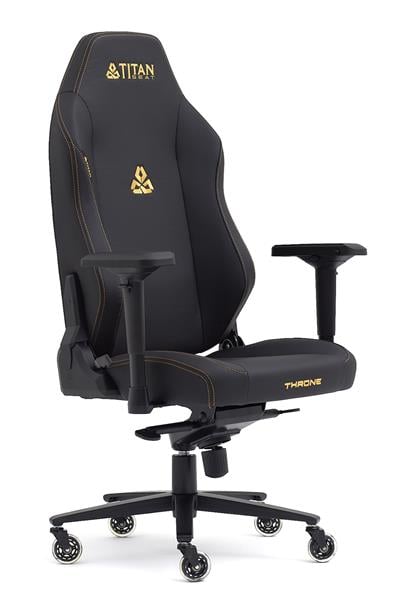 Titanseat Throne Gold Leather Oyuncu Koltuğu