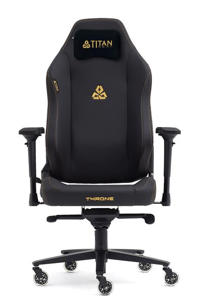 Titanseat Throne Gold Leather Oyuncu Koltuğu