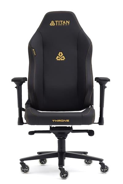 Titanseat Throne Gold Leather Oyuncu Koltuğu