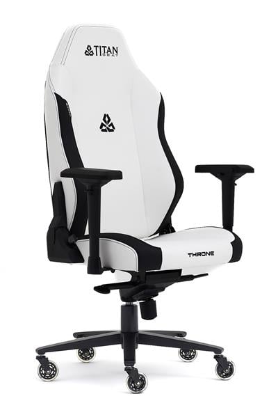 Titanseat Throne Leather White Oyuncu Koltuğu