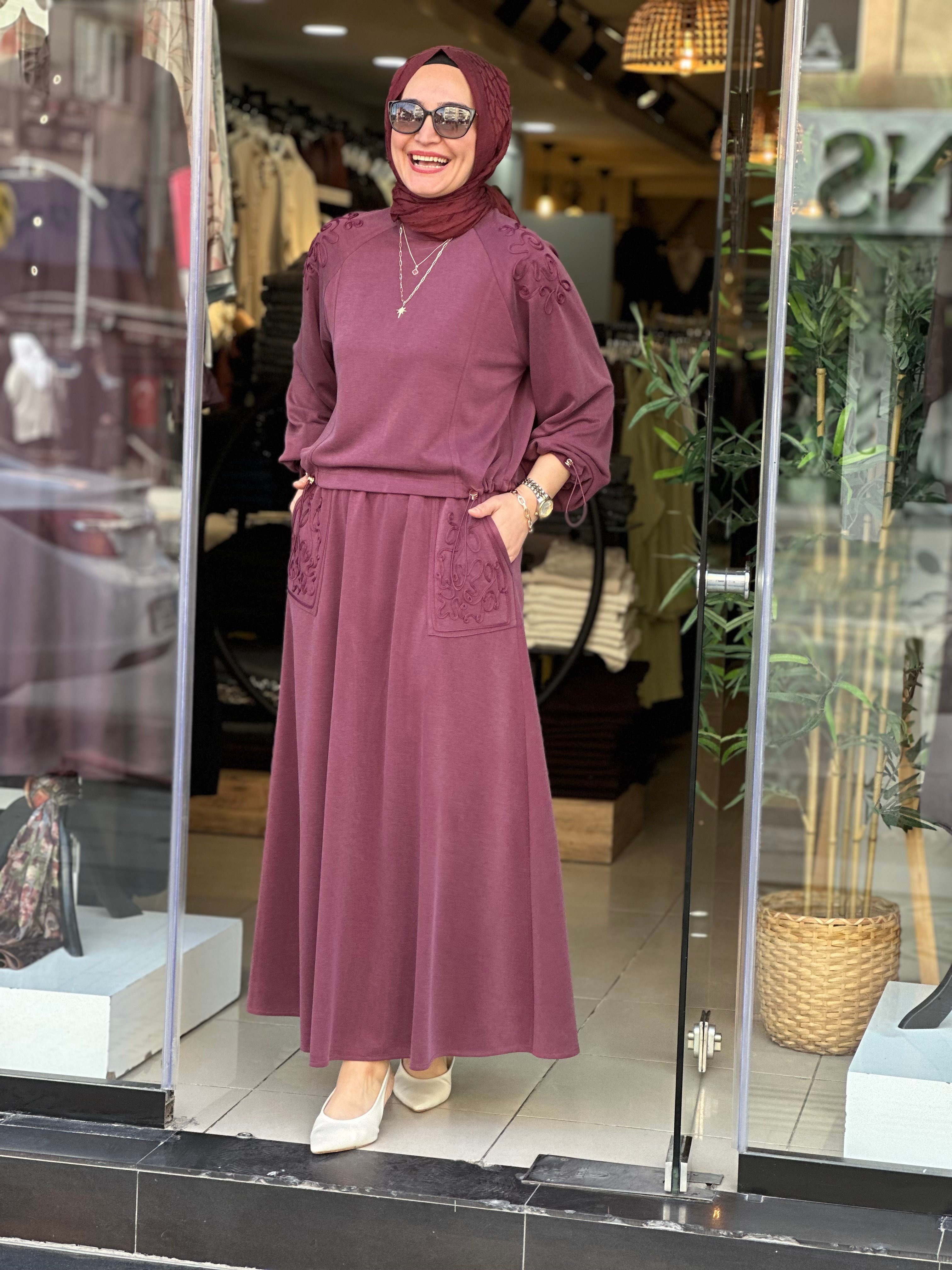 10938 PİKE ETEKLİ TAKIM MÜRDÜM