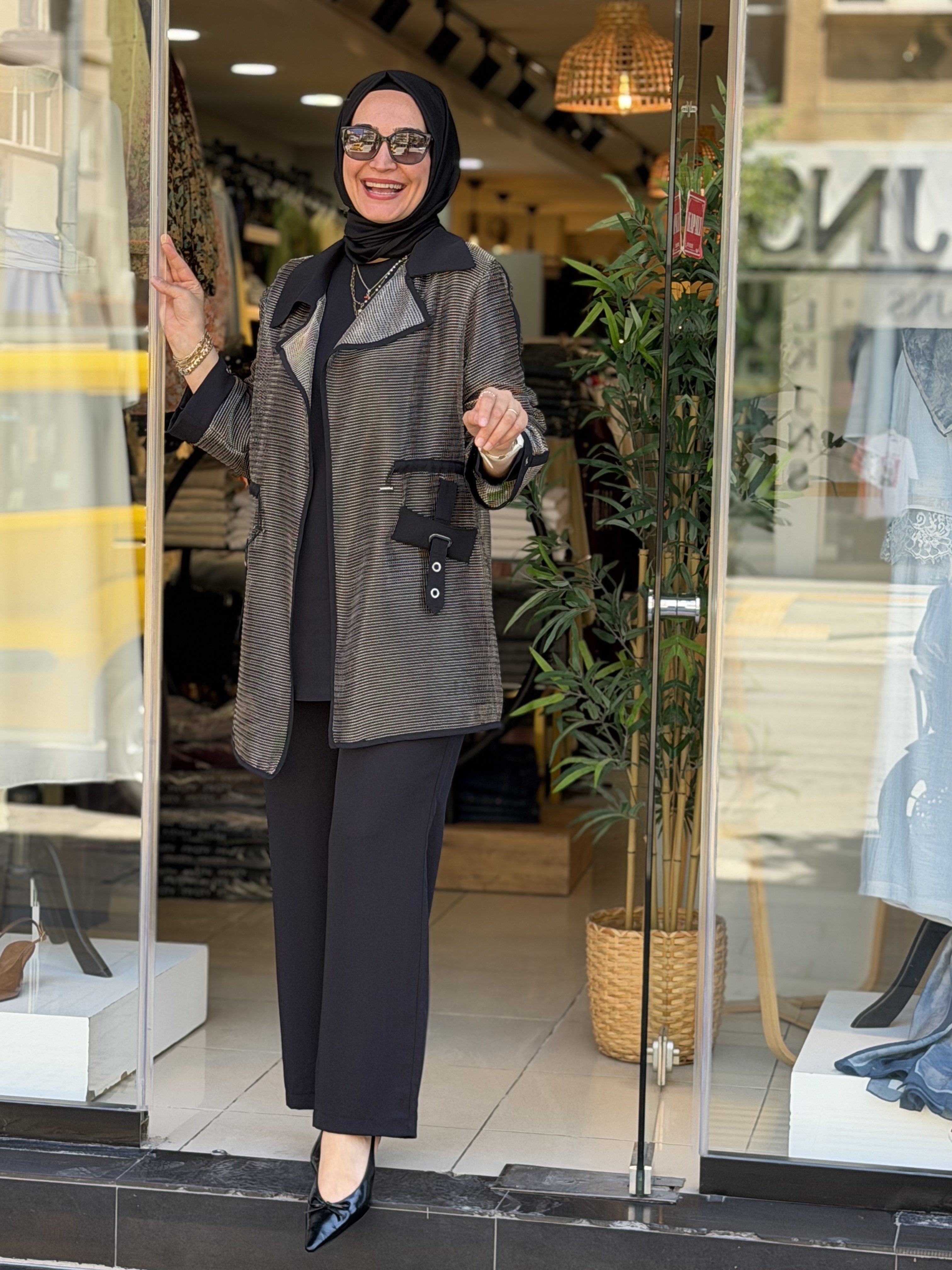 5859 3 LÜ TAKIM SİYAH