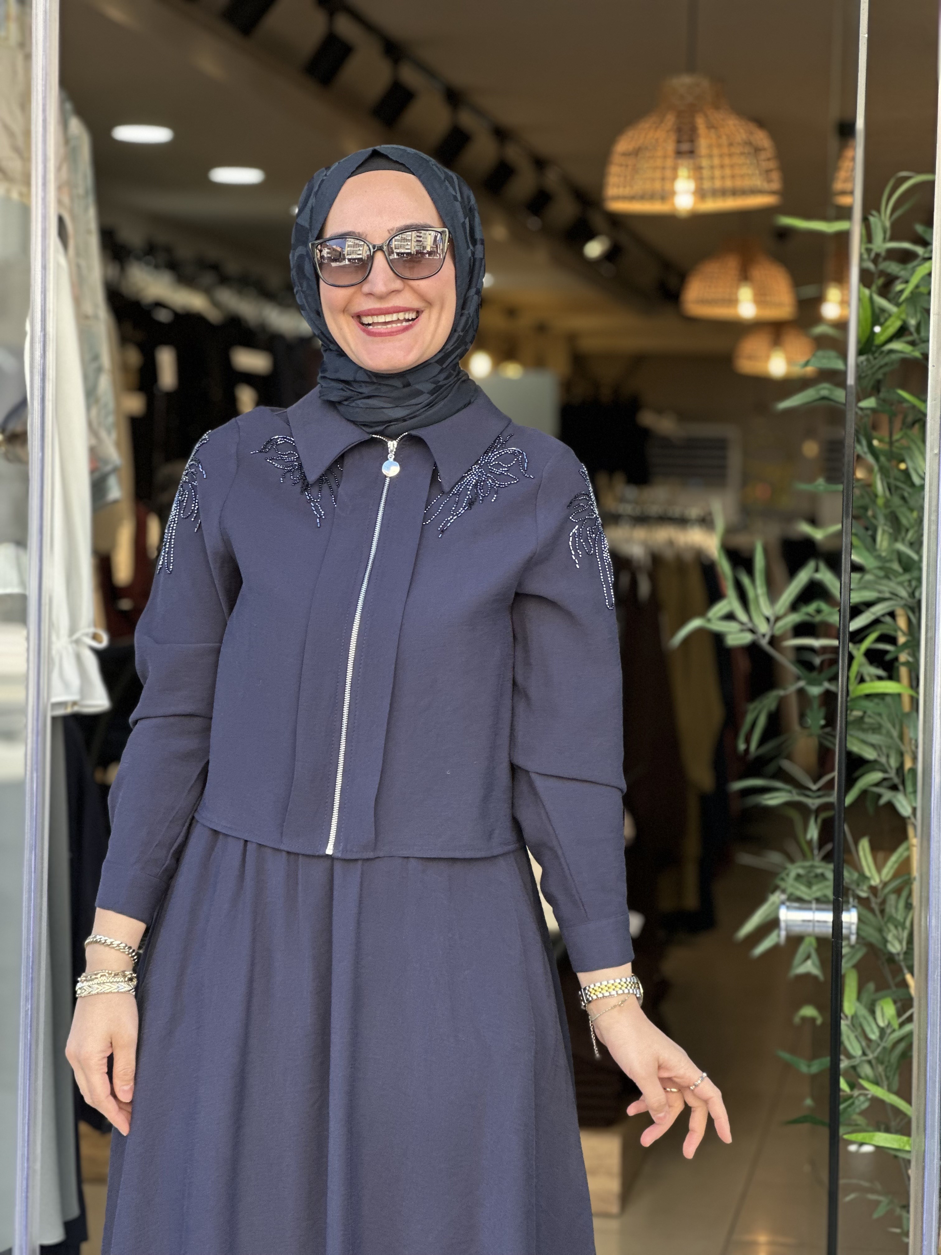 10903 ETEKLİ TAKIM LACİVERT