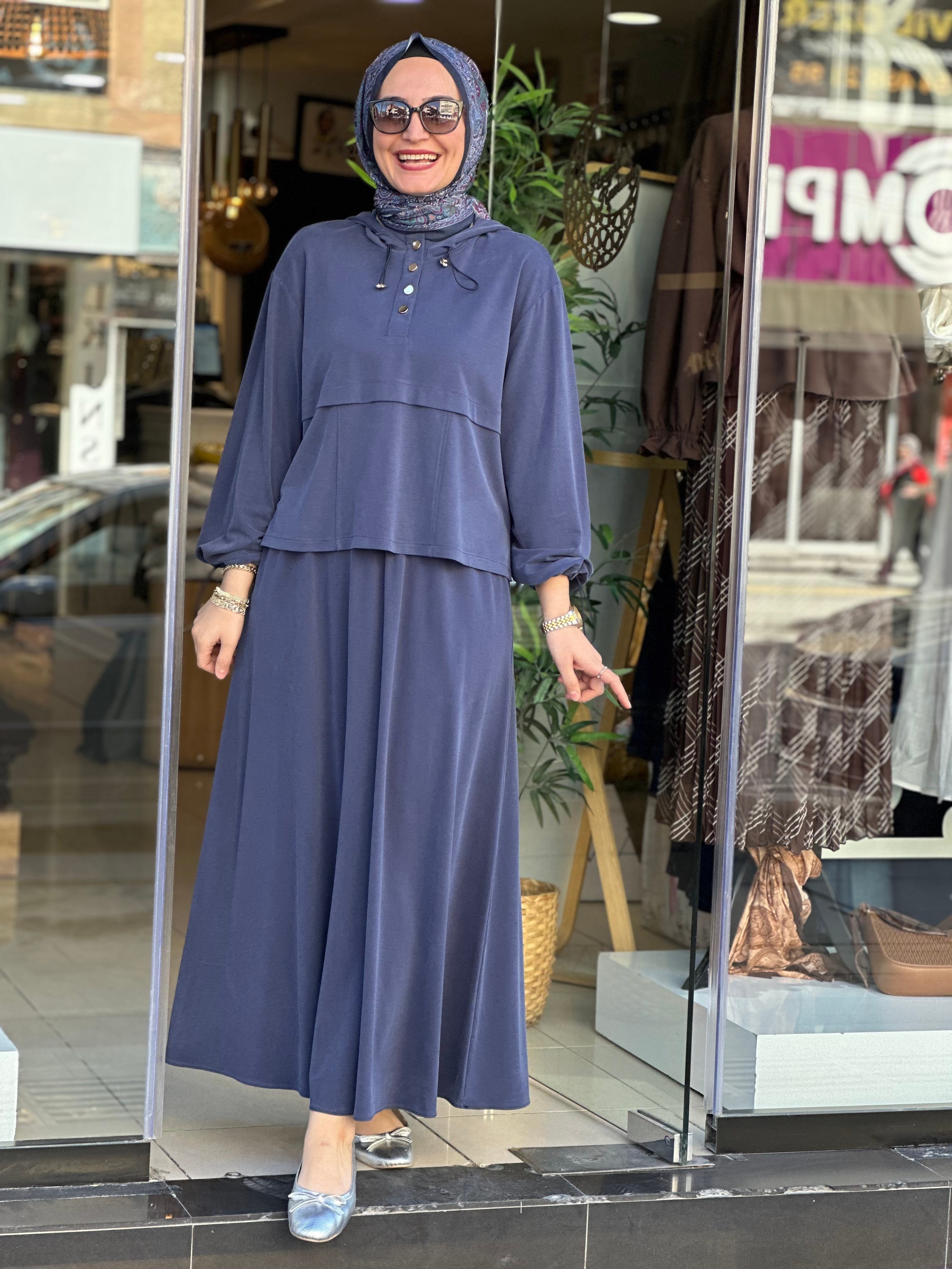 10953 ETEKLİ TAKIM LACİVERT