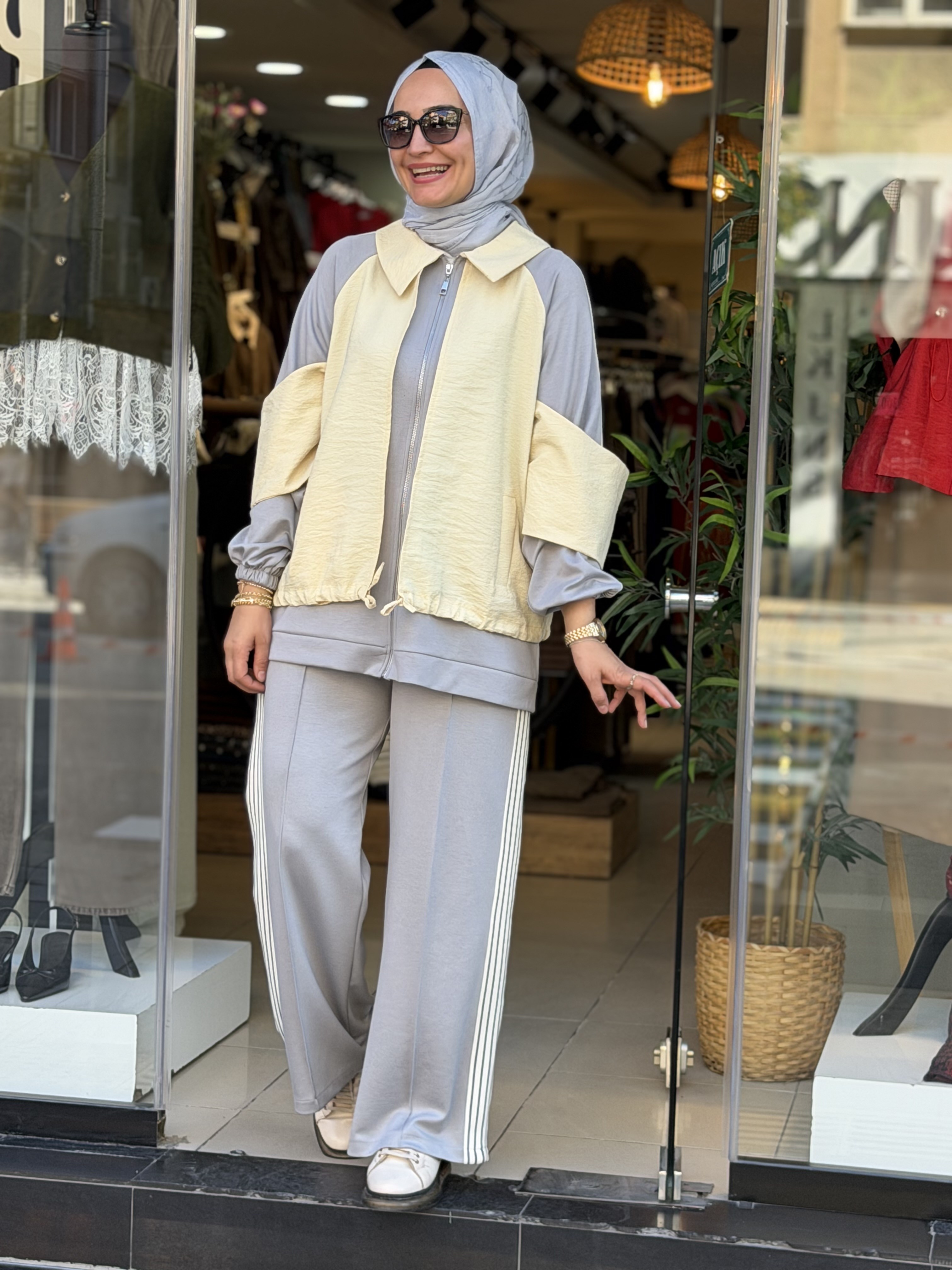 22856 SARIYA GRİ TAKIM