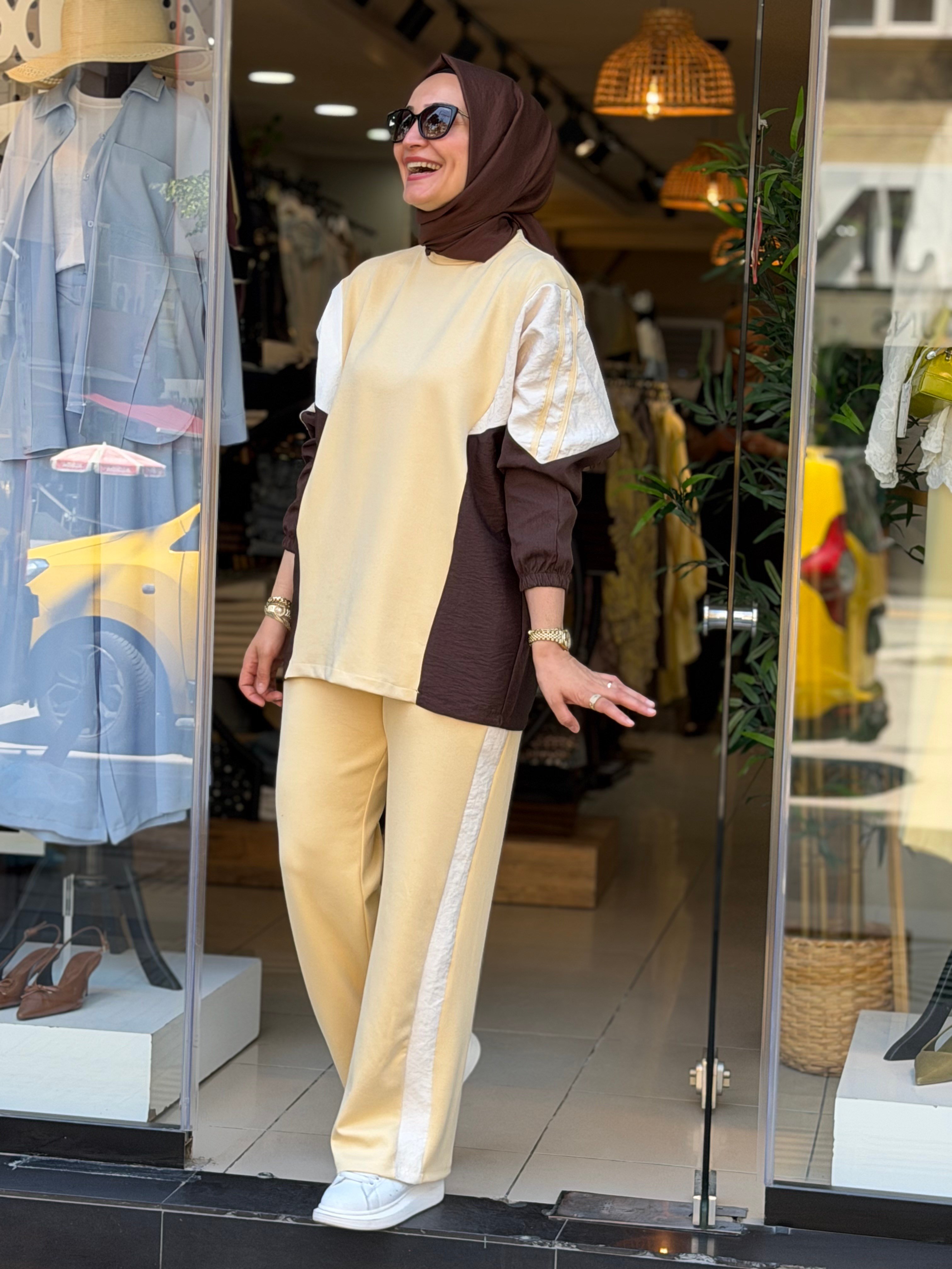 22863 SPOR TAKIM SARI KAHVE