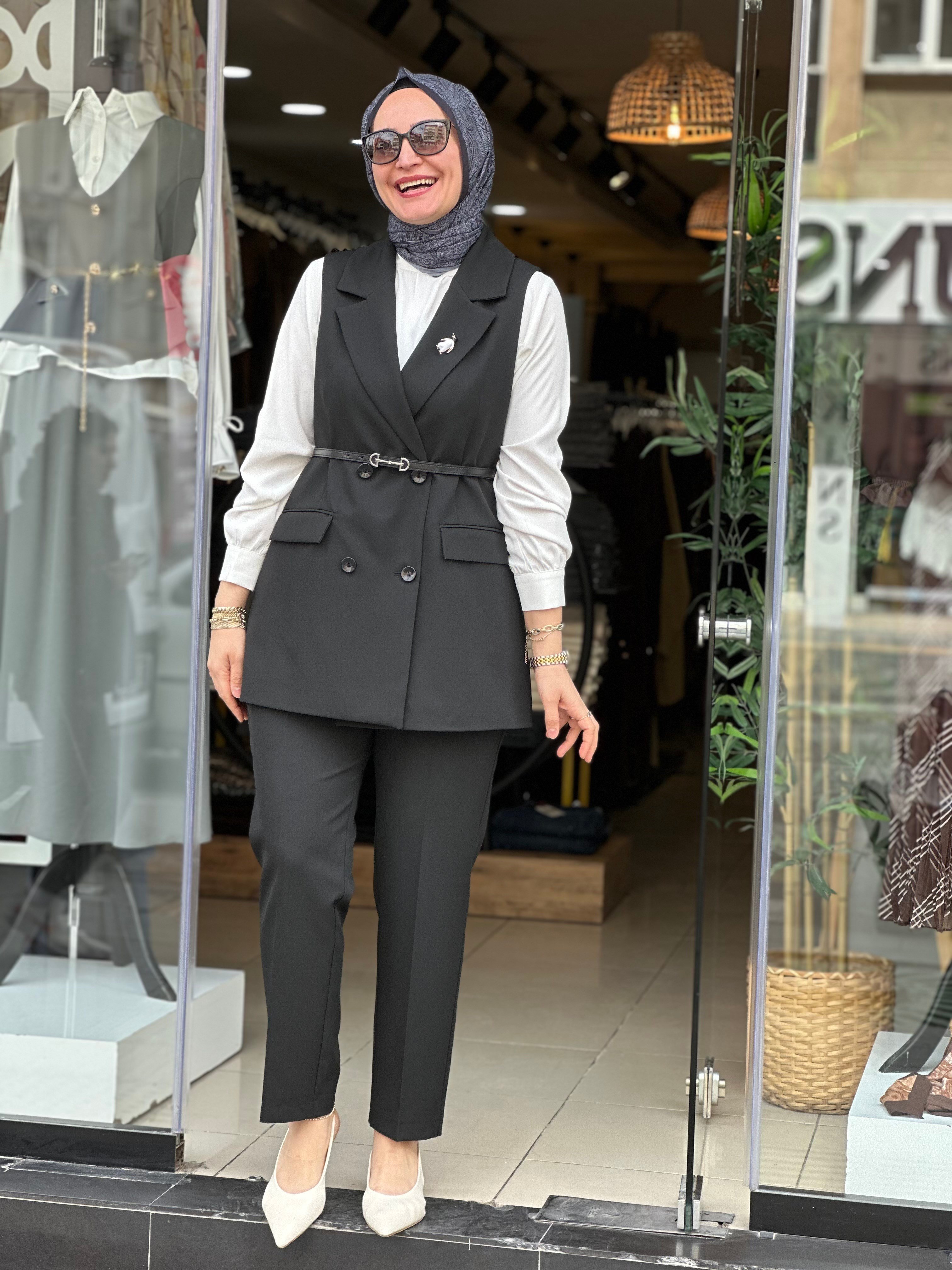 3076 3 LÜ TAKIM SİYAH