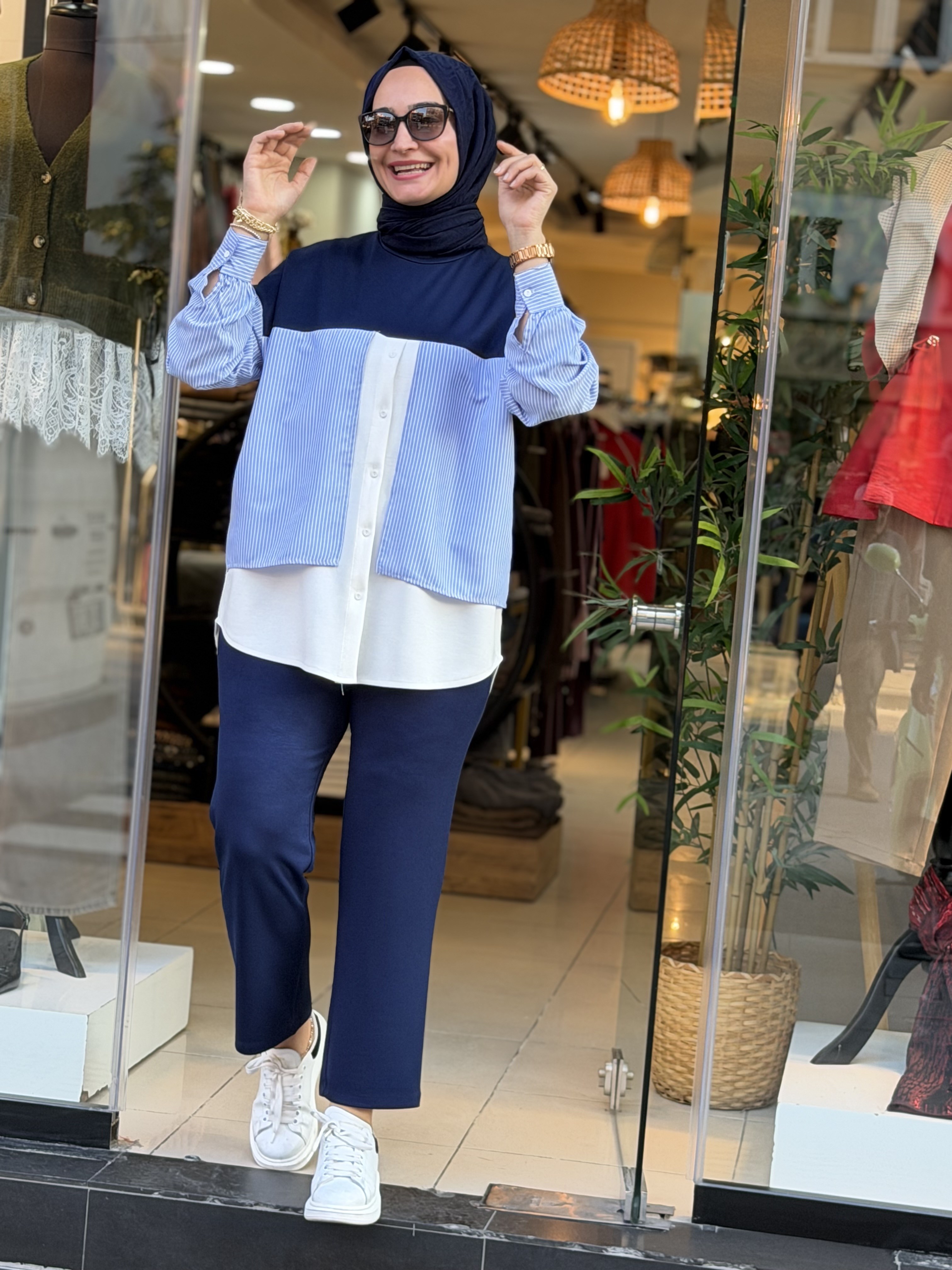 3079 LACİVERT MAVİ TAKIM