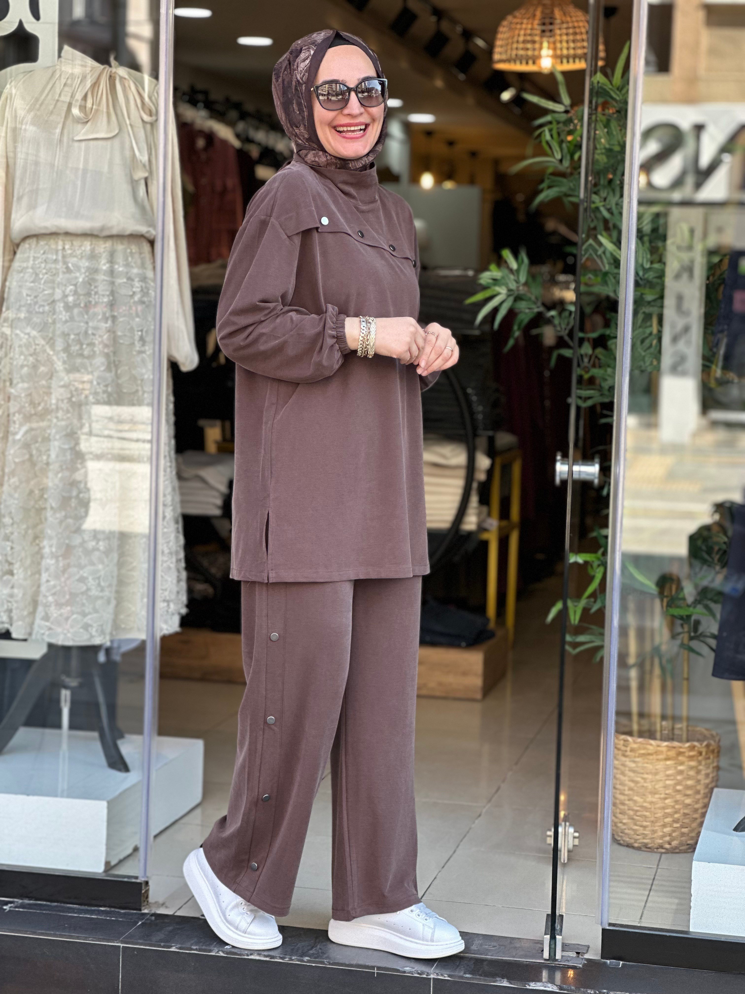 3504 ÇITÇIT DETAYLI TAKIM KAHVE