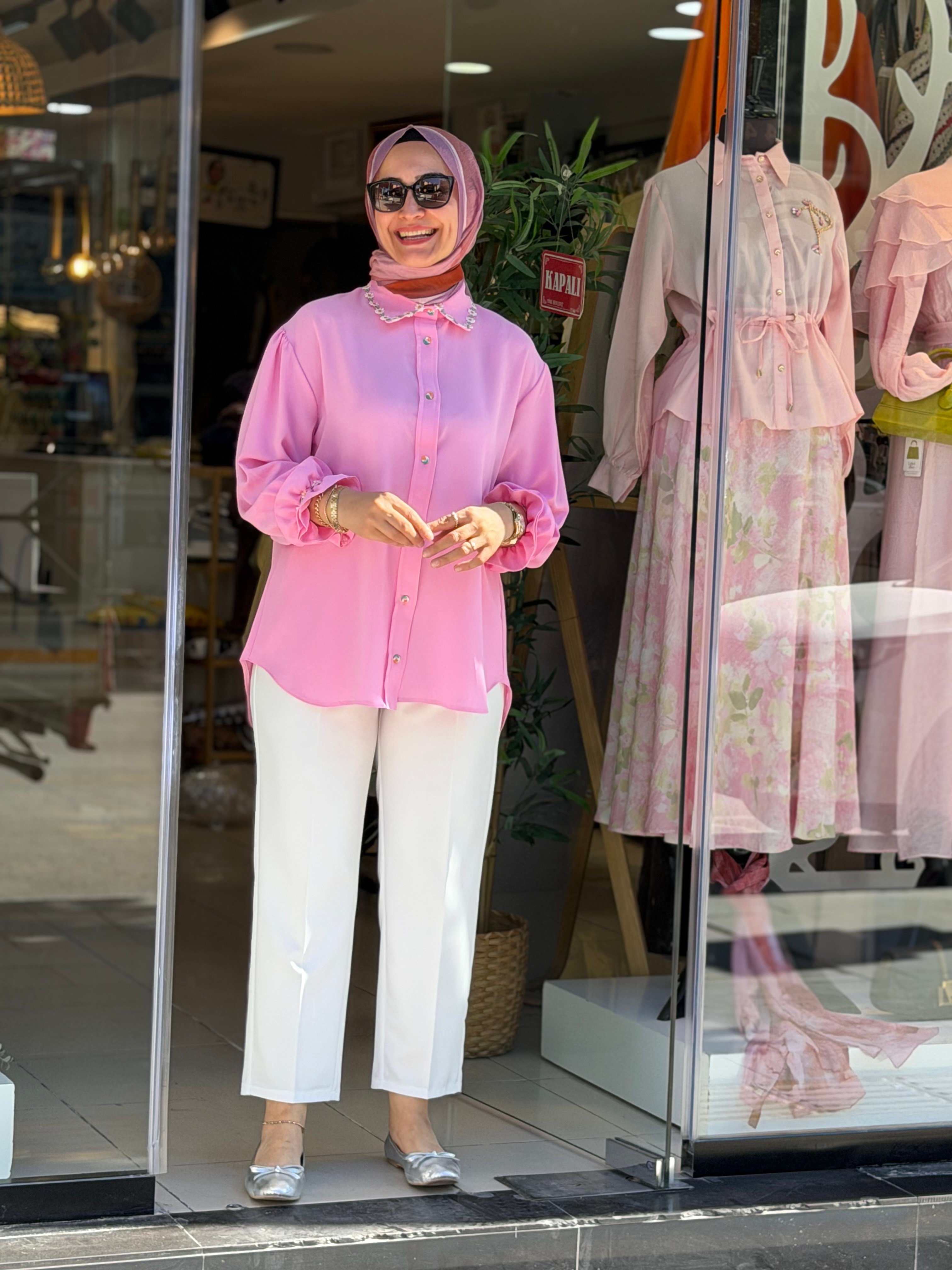 408 GÖMLEK PEMBE